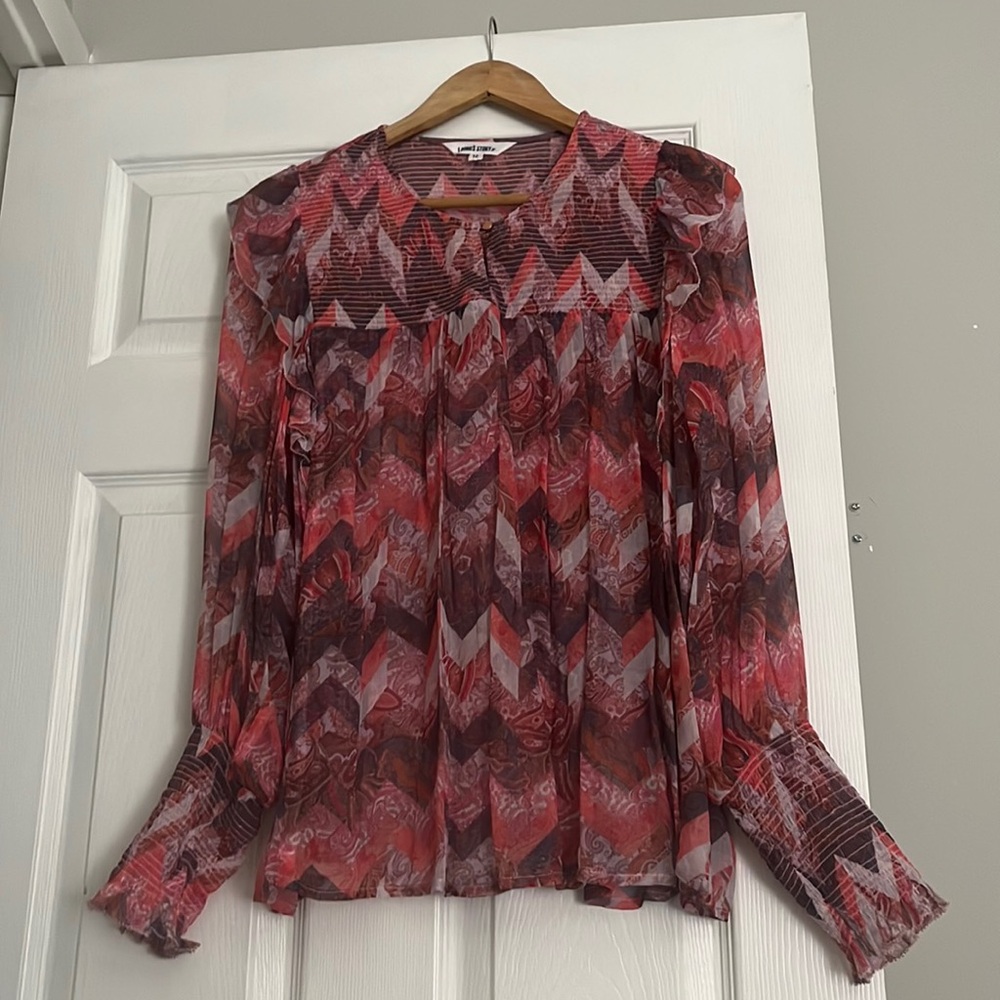 Loobies Story Pink Ruffled Shirt